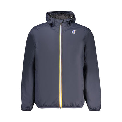 K-WAY Blue Polyamide Men Jacket