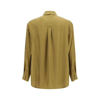 Valentino Garavani Beige Silk Dress Shirt