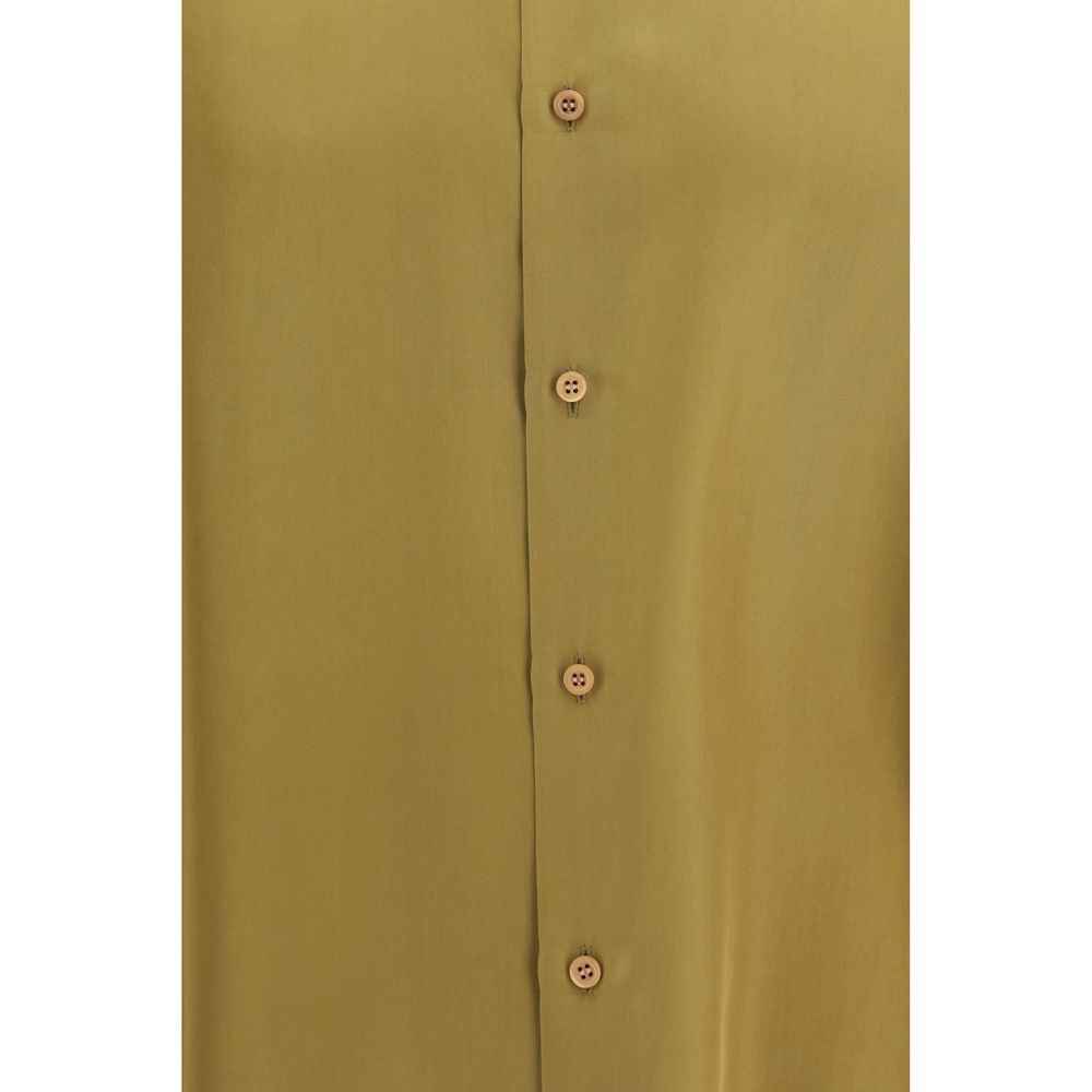 Valentino Garavani Beige Silk Dress Shirt