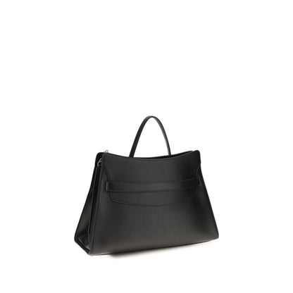 Alexander McQueen Black Calf Leather Bos Taurus Shoulder Bag