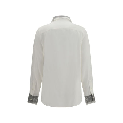 Alexander McQueen White Silk Dress Shirt