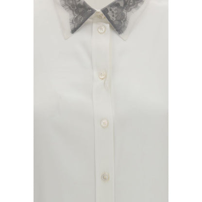 Alexander McQueen White Silk Dress Shirt