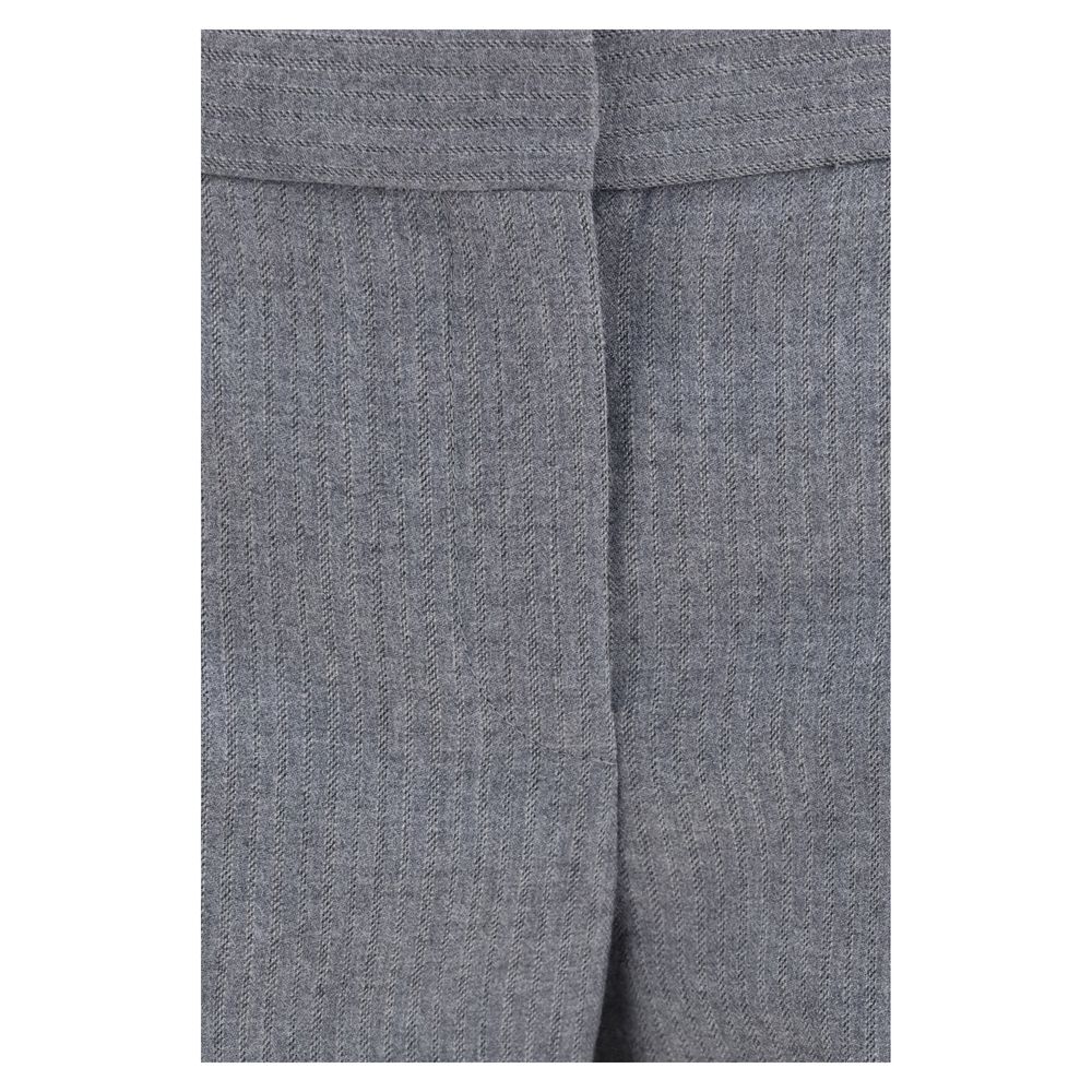 Alexander McQueen Gray Wool Oves Aries Casual Pants