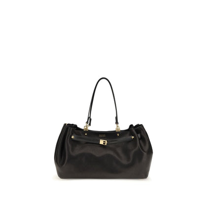 Balenciaga Black Calf Leather Bos Taurus Shoulder Bag