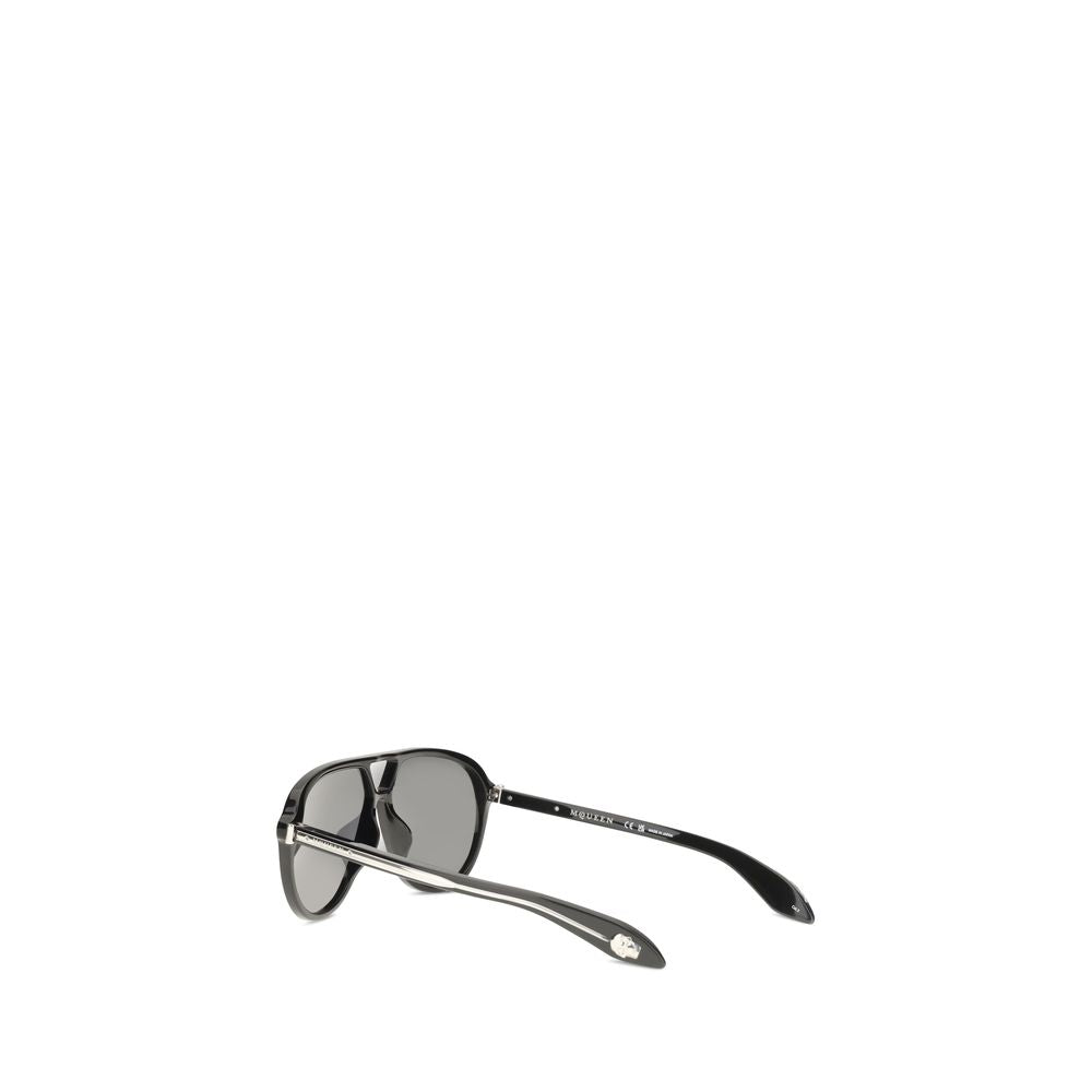 Alexander McQueen Black Acetate Sunglasses