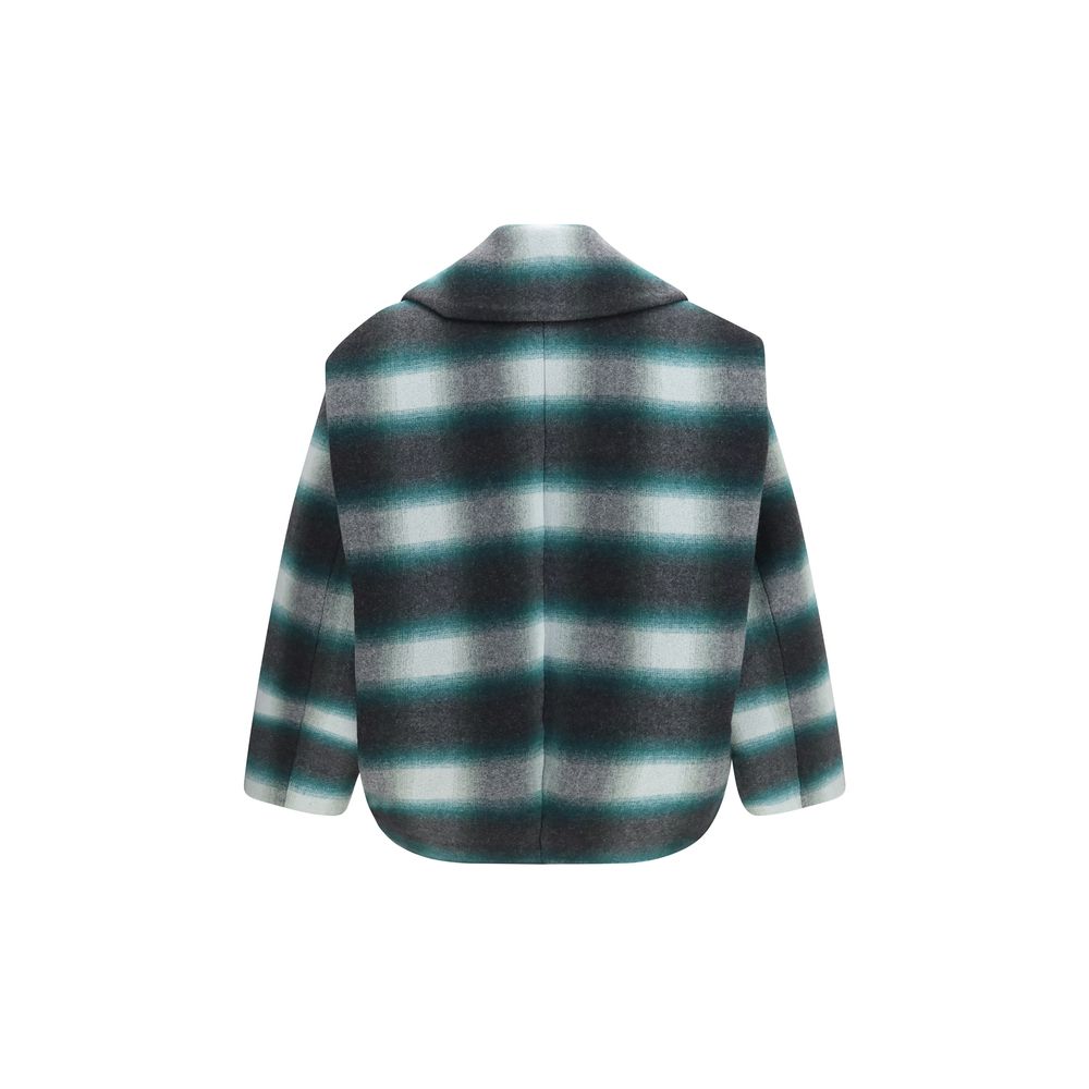 Balenciaga Bicolor Wool Oves Aries Full-Length Jacket