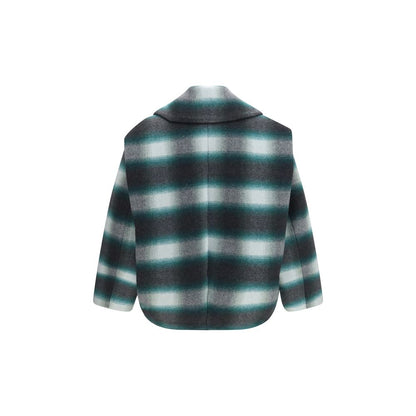 Balenciaga Bicolor Wool Oves Aries Full-Length Jacket