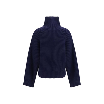 Ganni Blue Wool Oves Aries Sweatshirt