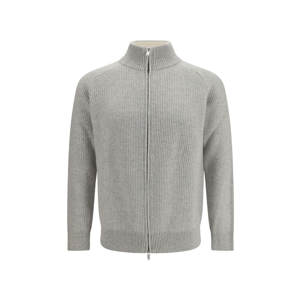 Lardini Gray Wool Oves Aries Sweatshirt