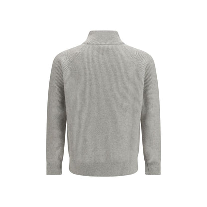 Lardini Gray Wool Oves Aries Sweatshirt