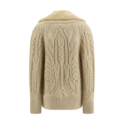 Ermanno Scervino Beige Wool Oves Aries Sweatshirt