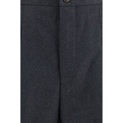 Umit Benan Gray Wool Oves Aries Dress Pants