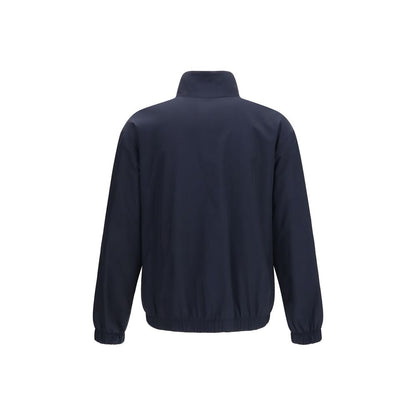 Umit Benan Blue Silk Full-Length Jacket