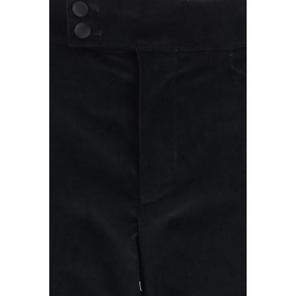 Dolce & Gabbana Black Cotton Casual Pants