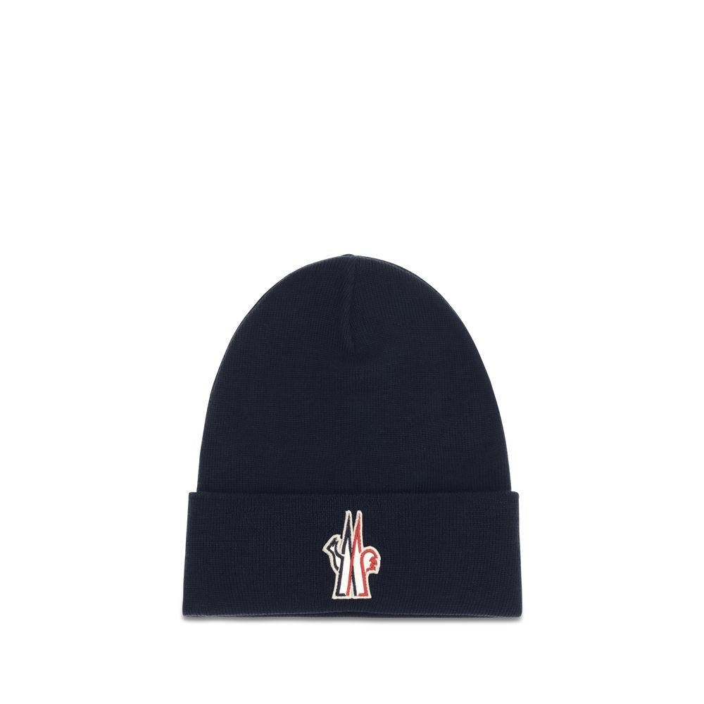 Moncler Grenoble Blue Wool Oves Aries Beanie