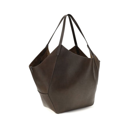 Brunello Cucinelli Brown Calf Leather Bos Taurus Handbag