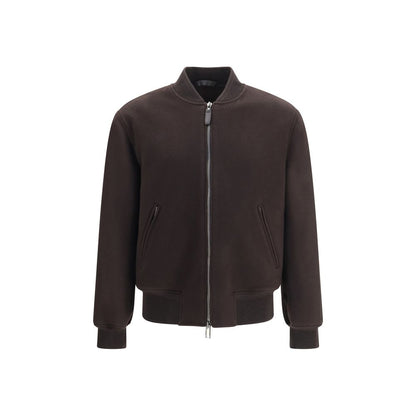 Brioni Brown Wool Oves Aries Bomber