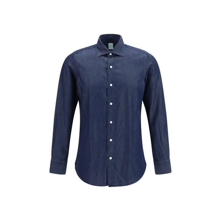 Finamore Blue Denim Shirt