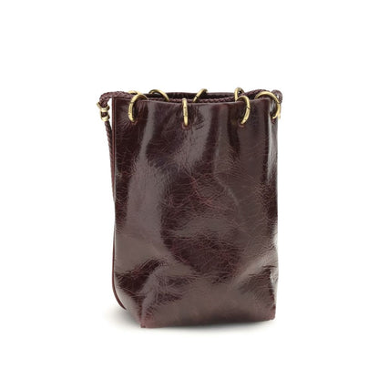 Benedetta Bruzziches Brown Calf Leather Bos Taurus Backet Bag
