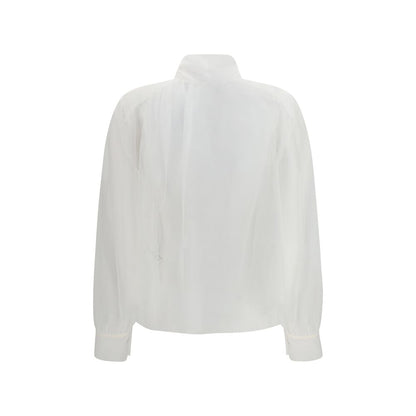 Forte_Forte White Polyester Shirt