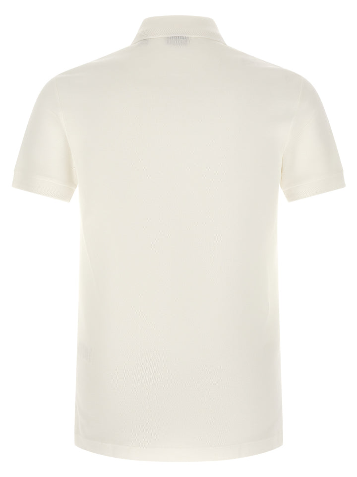 Burberry White Cotton Polo Shirt