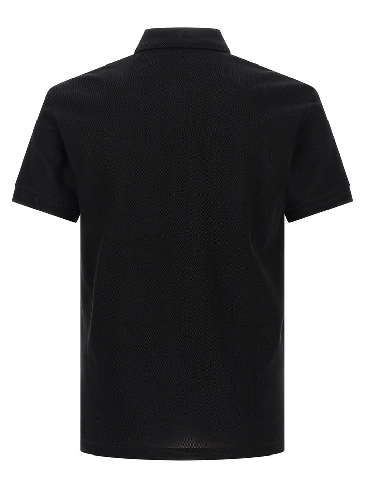 Burberry Black Cotton Polo Shirt