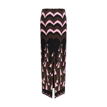 Emilio Pucci Multicolor Polyamide Long Skirt