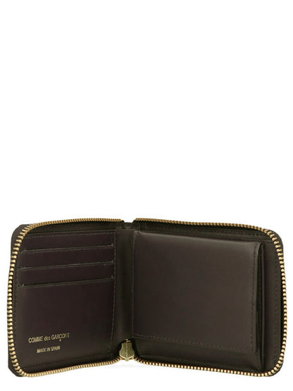 Comme Des Garçons Brown Cowhide Leather Wallet