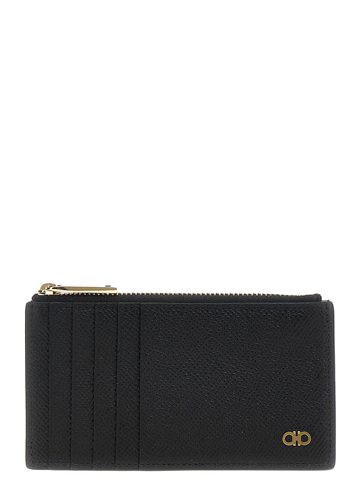 Ferragamo Black Calfskin Cardholder