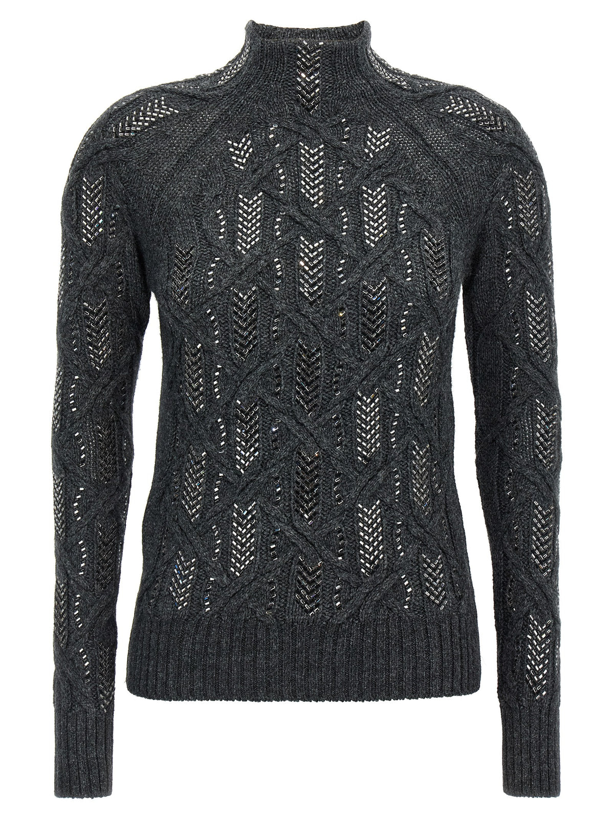 Ermanno Scervino Gray Virgin Wool Cardigan