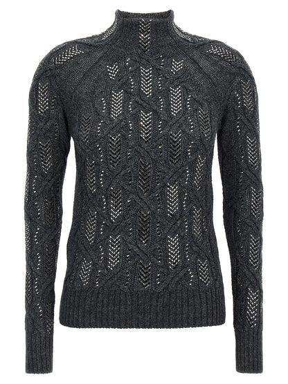 Ermanno Scervino Gray Virgin Wool Cardigan