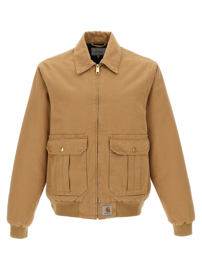 Carhartt Wip Beige Cotton Full-Length Jacket