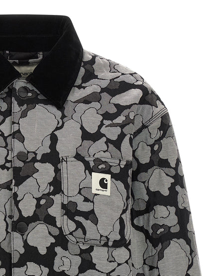 Carhartt Wip Gray Cotton Full-Length Jacket