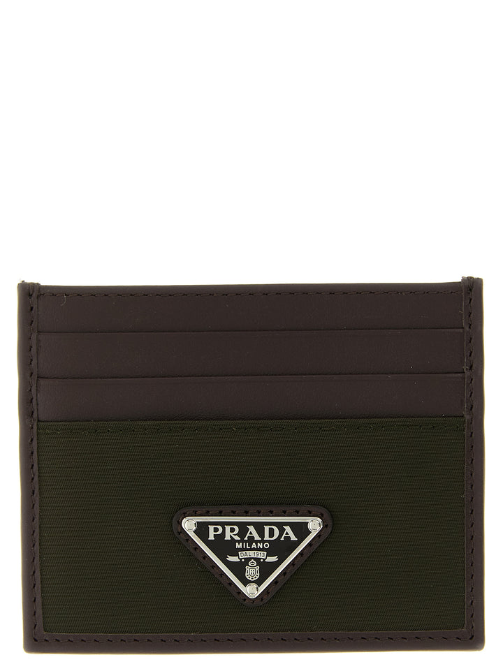 Prada Bicolor Recycled Polyamide Cardholder