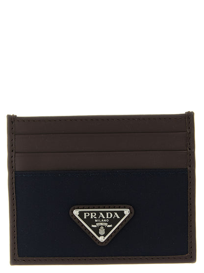 Prada Blue Recycled Polyamide Cardholder