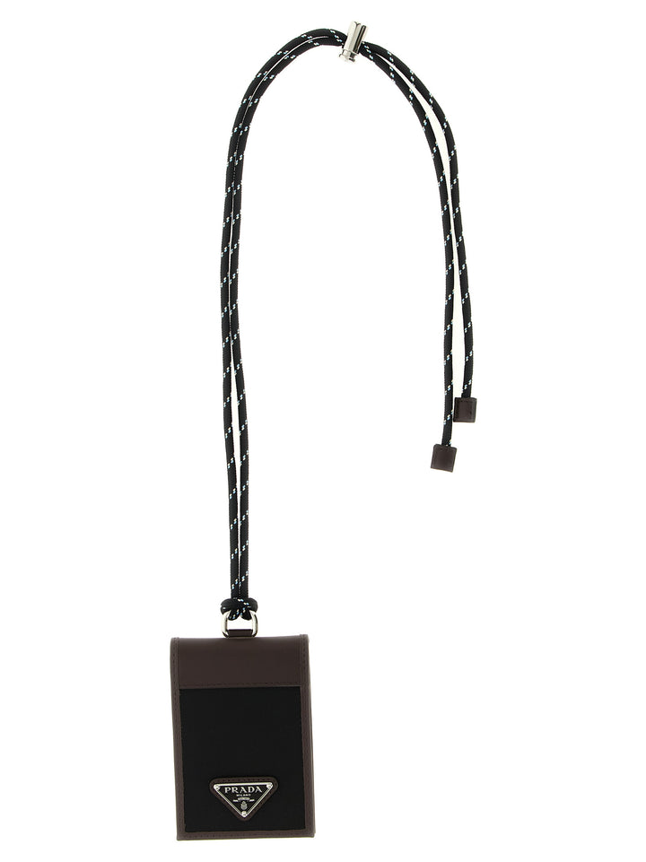 Prada Black Recycled Polyamide Cardholder