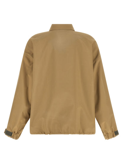Miu Miu Beige Recycled Polyester Shell Jacket