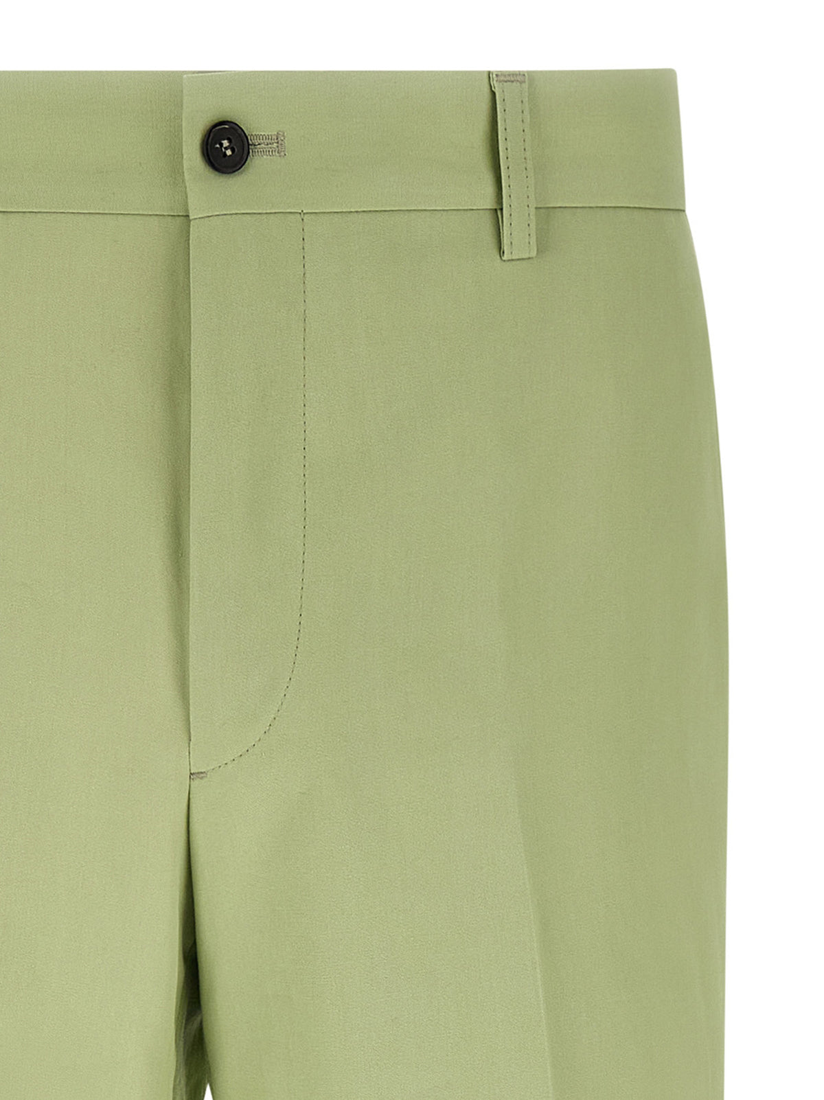 Prada Bicolor Cotton Casual Pants