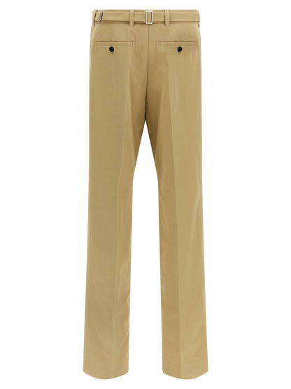 Prada Beige Cotton Casual Pants