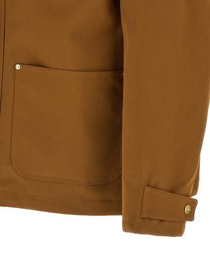 Carhartt Wip Brown Nylon Full-Length Jacket