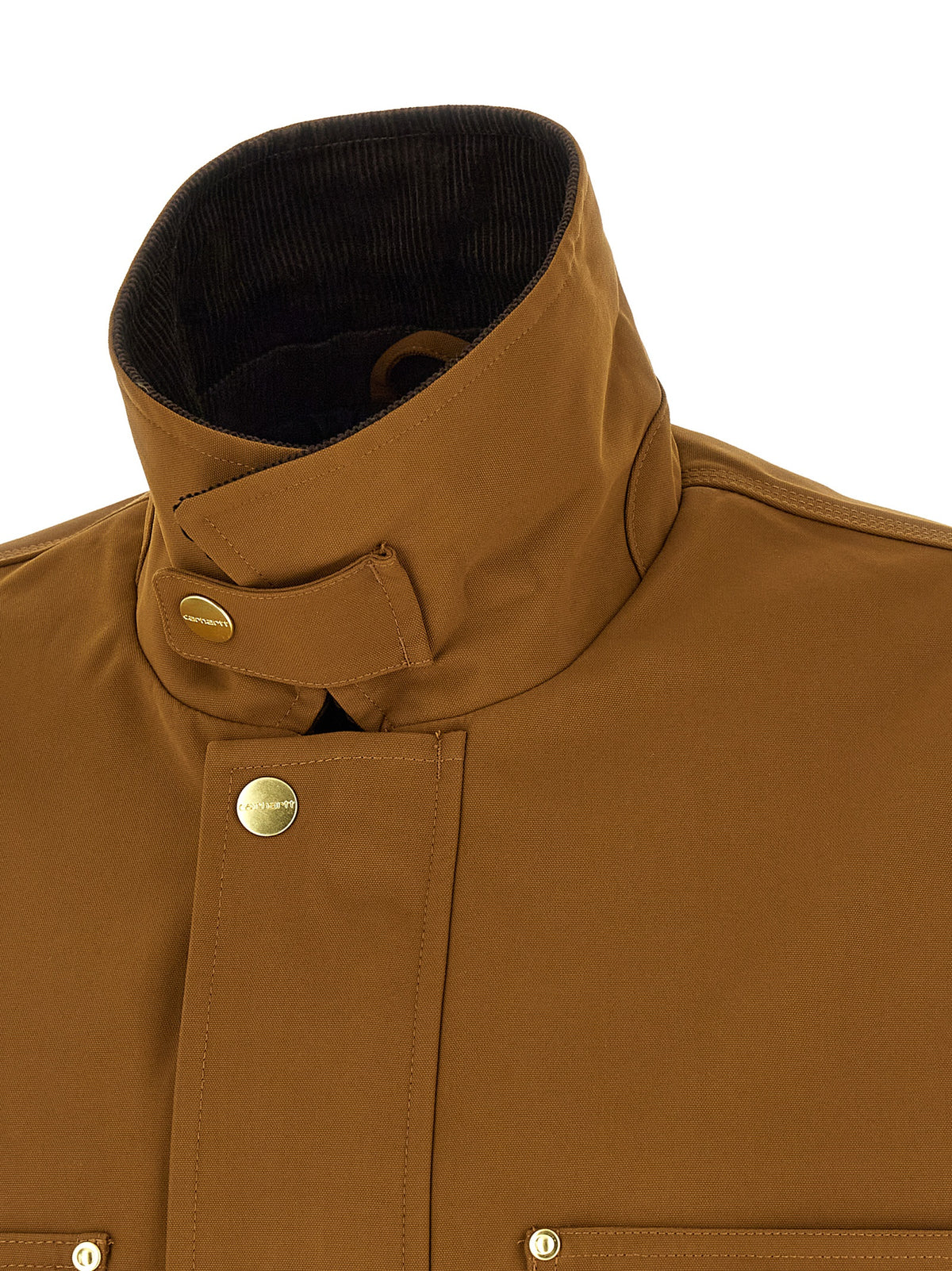 Carhartt Wip Brown Nylon Full-Length Jacket
