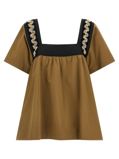 Prada Beige Cotton Blouse