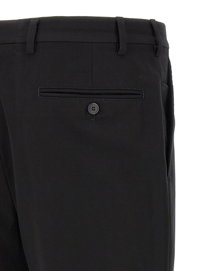 Prada Black Cotton Casual Pants