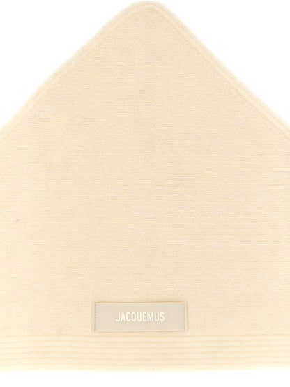 Jacquemus White Wool Scarf