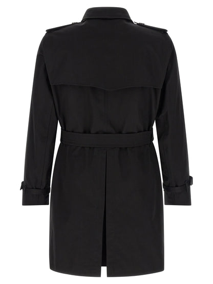 Burberry Black Cotton Coat