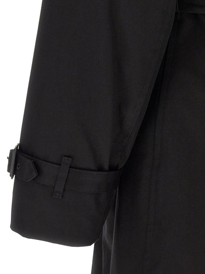 Burberry Black Cotton Coat