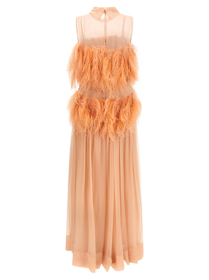 Alberta Ferretti Multicolor Silk Long Dress