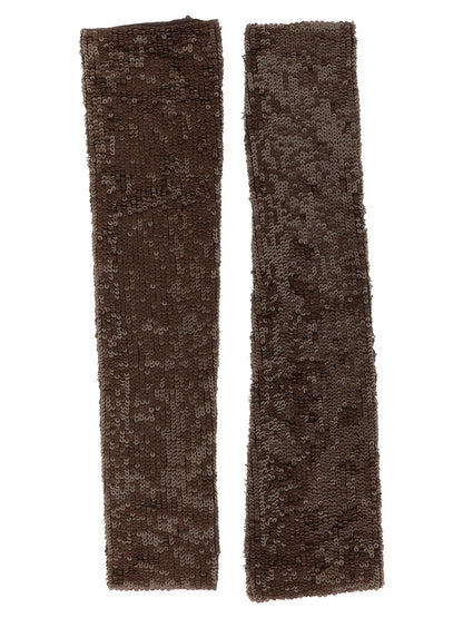 P.A.R.O.S.H. Brown Polyamide Gloves