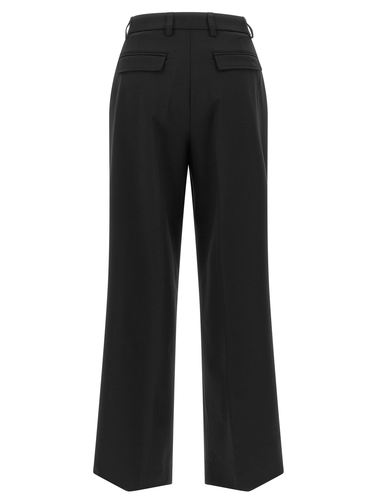 THELATEST Black Polyester Dress Pants