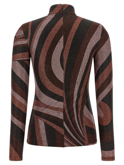 Emilio Pucci Bordeaux Polyamide Cardigan
